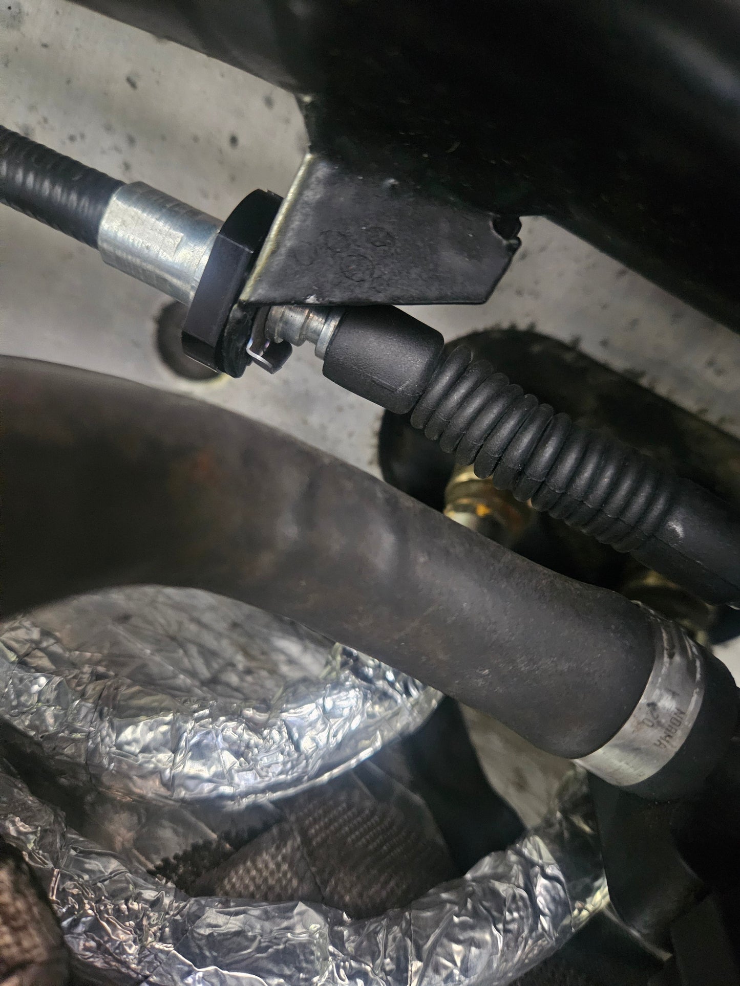 Gen 1 Vanquish Handbrake cable to rear subframe strengthening pieces.| AstonSpares - Aston Spares