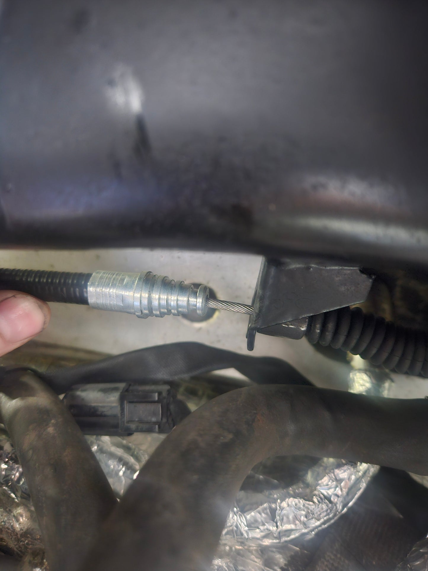Gen 1 Vanquish Handbrake cable to rear subframe strengthening pieces.| AstonSpares - Aston Spares