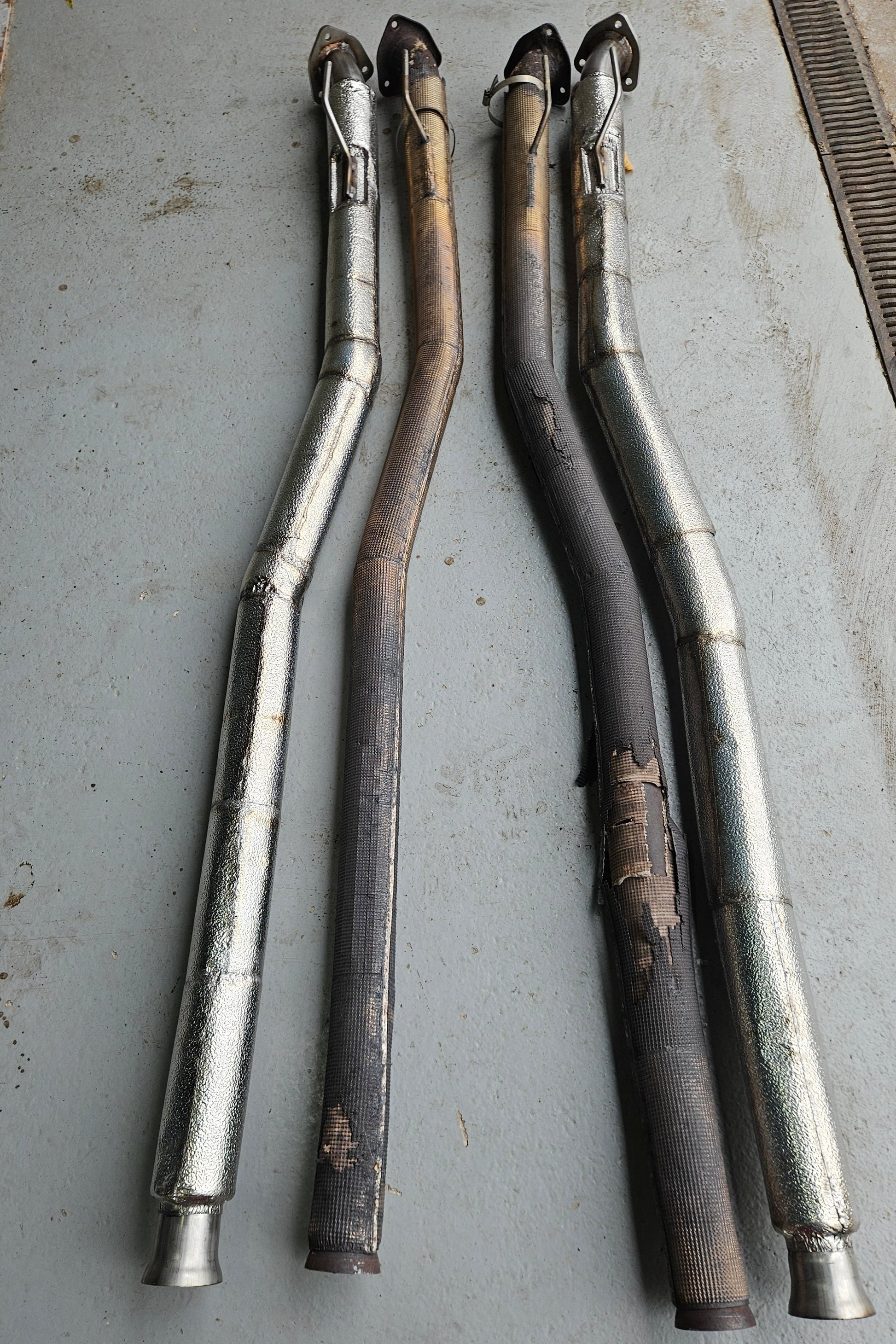 Gen 1 Vanquish Exhaust Intermediate Pipes (Pair) | AstonSpares - Aston Spares