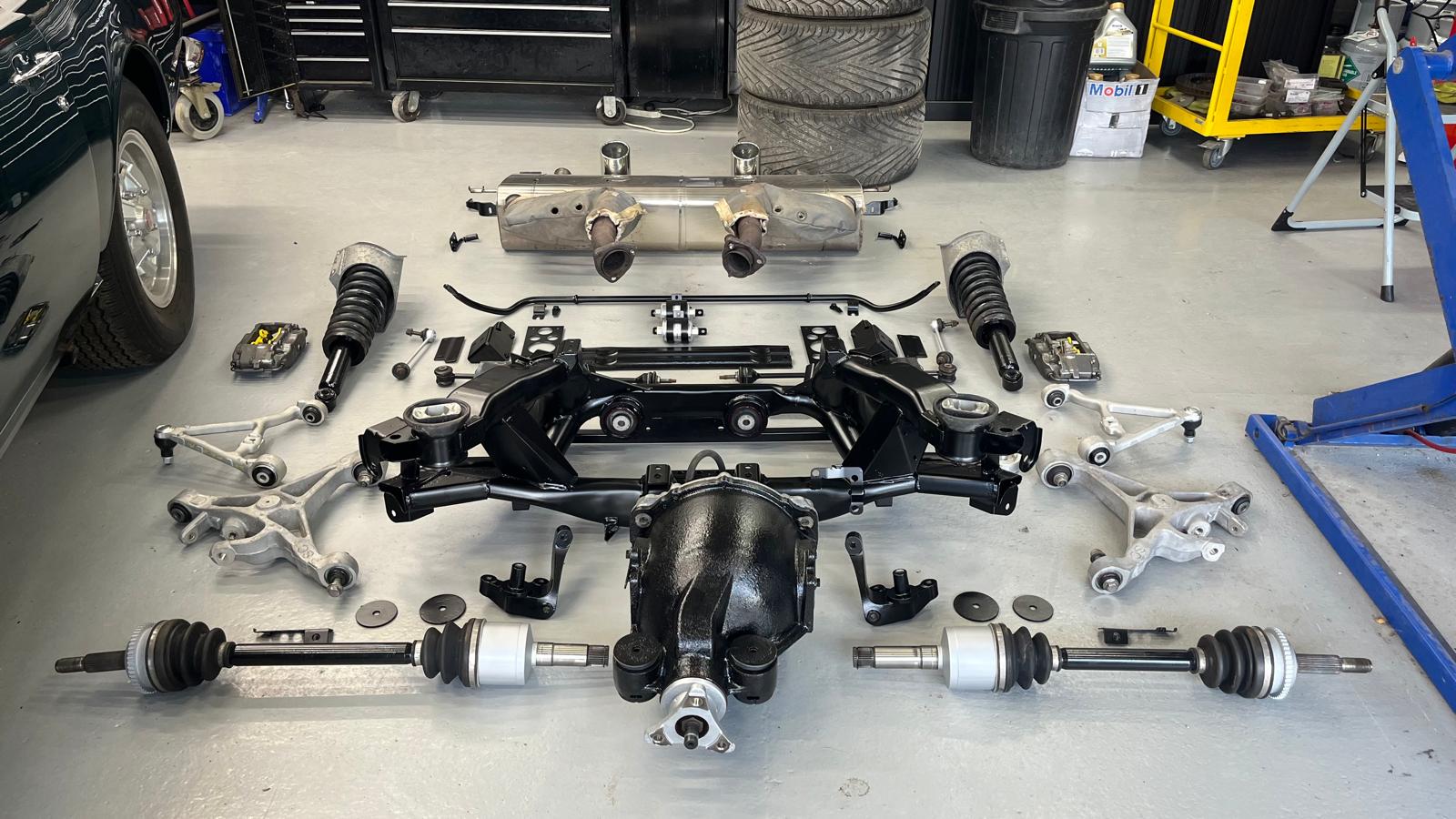 Gen 1 Vanquish Subframe refurbishing service. - Aston Spares